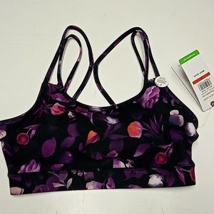 Nwt- gaiam Alaina print in mauve wine bra
